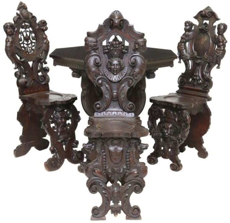 (4) ITALIAN RENAISSANCE REVIVAL