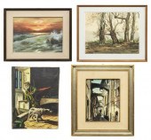 (4) ITALIAN SCHOOL PAINTINGS,