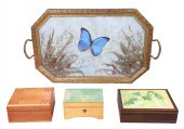 (4) Items, c/o butterfly wing