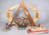 (4) Items, c/o cast iron Spani
