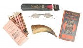 (4) Items, c/o powder horn (5-