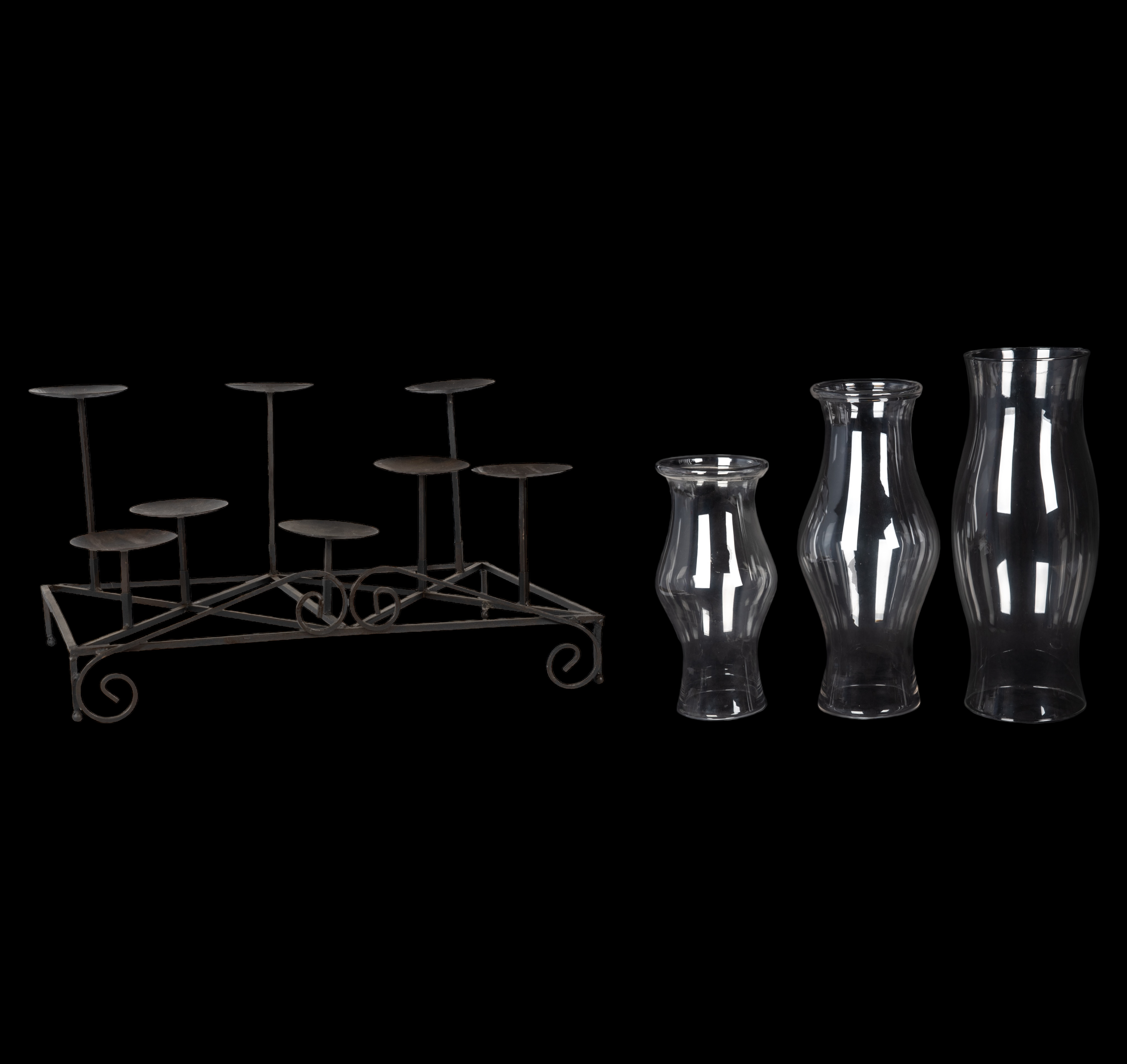 (4) Items, c/o wrought iron