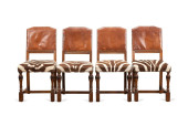 4 JACOBEAN REVIVAL STYLE OAK &