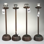 (4) JAPANESE BRONZE SHOKUDAI C