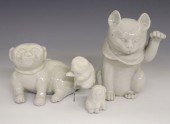 4 JAPANESE CERAMIC FIGURESFour
