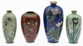 4 JAPANESE CLOISONNE MINIATURE