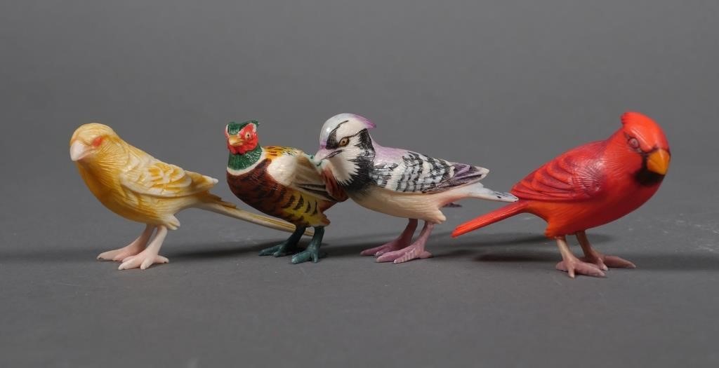 4 JAPANESE IVORY OKIMONO,
