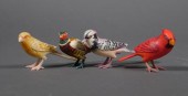 4 JAPANESE IVORY OKIMONO, BIRD