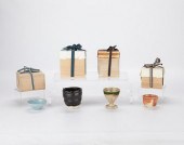 4 JAPANESE STUDIO POTTERY W/ B