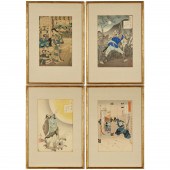 (4) JAPANESE WOODBLOCKS, INCL.
