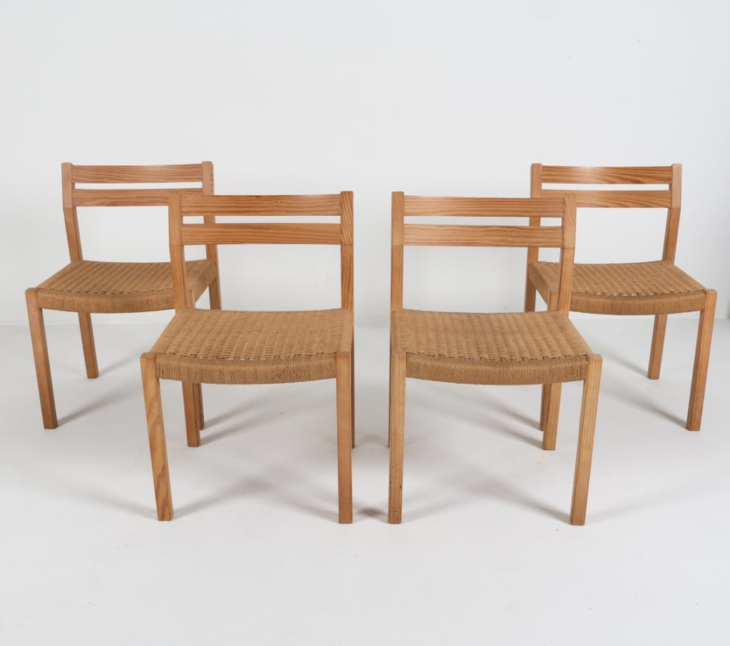 (4) J.L MOLLER MODEL 401 DANISH OAK
