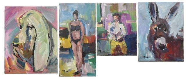 (4) JOSE TRUJILLO (B.1982) OIL ON