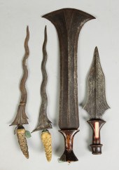4 Knives/daggers Left to right