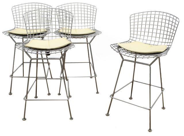(4) KNOLL BERTOIA CHROMED STEEL