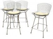 (4) KNOLL BERTOIA CHROMED STEE