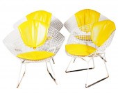 4 KNOLL BERTOIA DIAMOND CHAIRS