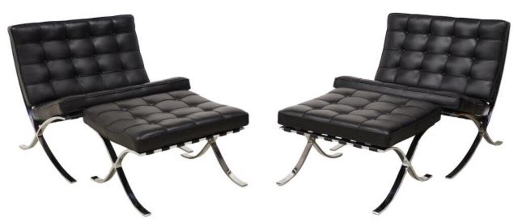 (4) KNOLL STUDIO BARCELONA LOUNGE