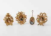 4 KPM STYLE PORCELAIN PORTRAIT