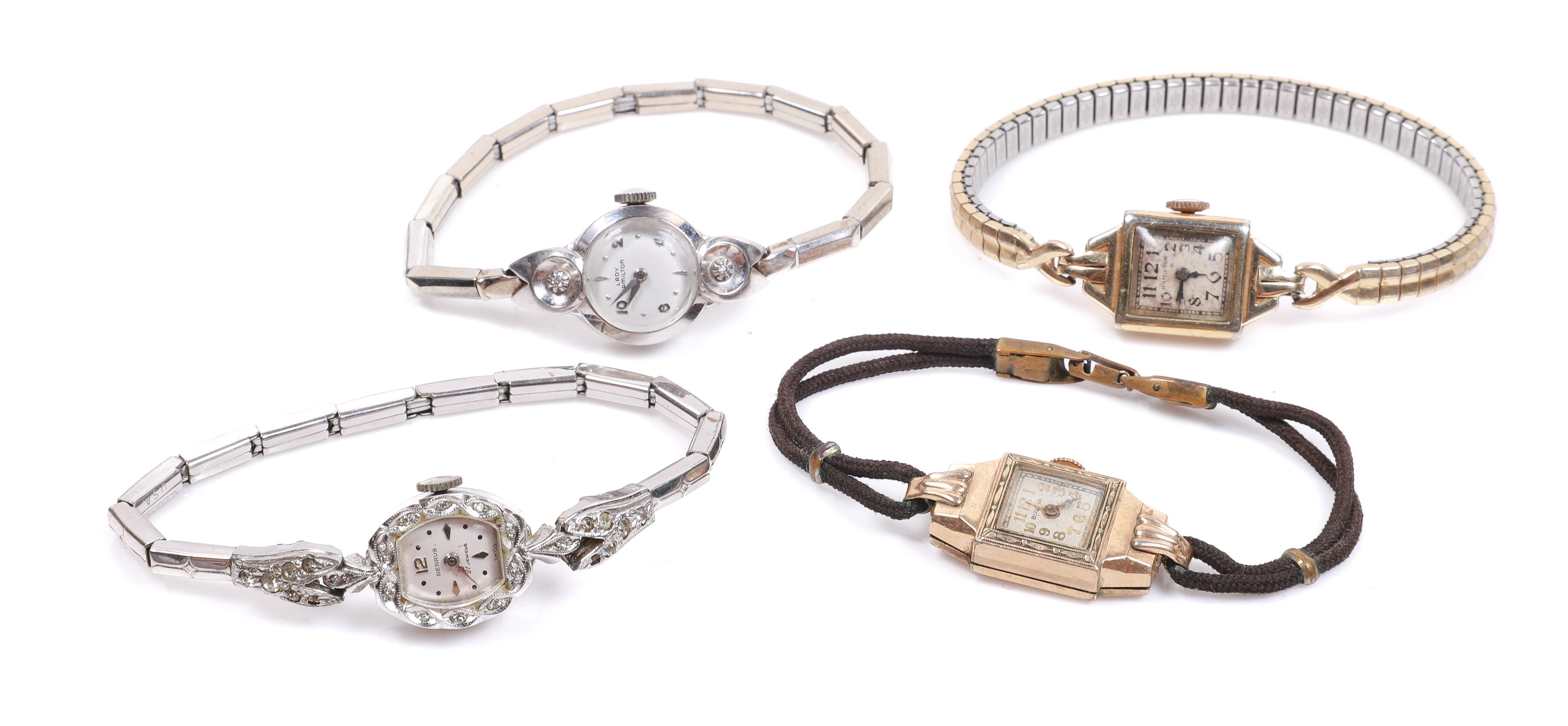 (4) Ladies Bracelet wristwatches to