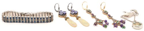4 LADIES' VINTAGE JEWELRY ITEMS: