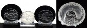 (4) LALIQUE 1992 OLYMPIC PLAQU