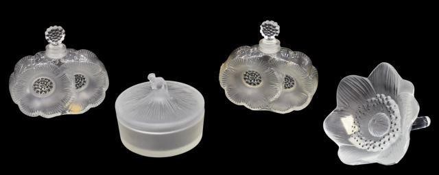 (4) LALIQUE CRYSTAL SCENT