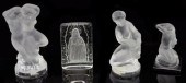 (4) LALIQUE & OTHER ART CRYSTA