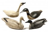 (4) LARGE BIRD DECOYS - Includ