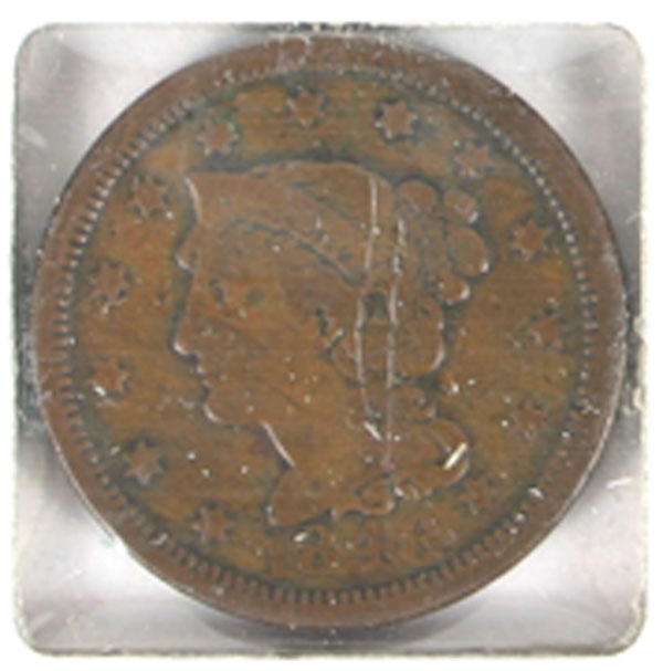 4 Large Cents - 1848 (2)-1852 1856