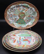 (4) LARGE CHINESE EXPORT PLATT