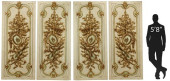 (4) LARGE LOUIS XVI STYLE PARC