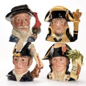4 LARGE ROYAL DOULTON CHARACTE