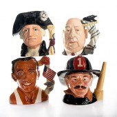 4 LARGE ROYAL DOULTON CHARACTE