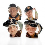 4 LARGE ROYAL DOULTON CHARACTE