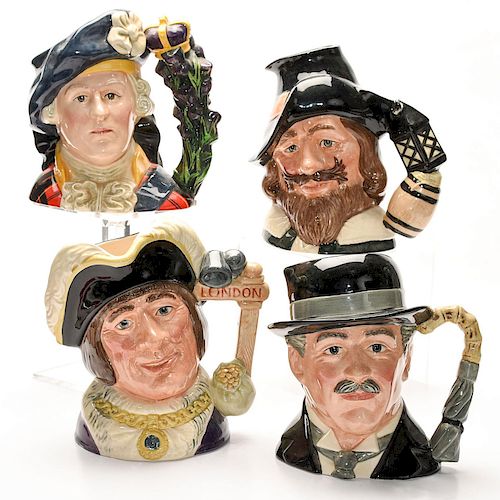 4 LARGE ROYAL DOULTON CHARACTER