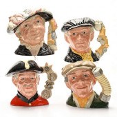 4 LARGE ROYAL DOULTON CHARACTE