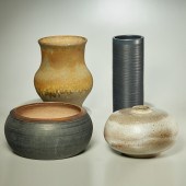 (4) LARGE STUDIO & SWISS POTTE