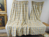4 LARGE WINDOW CURTAINS , DESI
