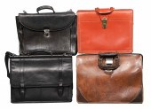 (4) Leather Briefcases to incl