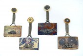 4 LEATHER CHANGE PURSES WITH S