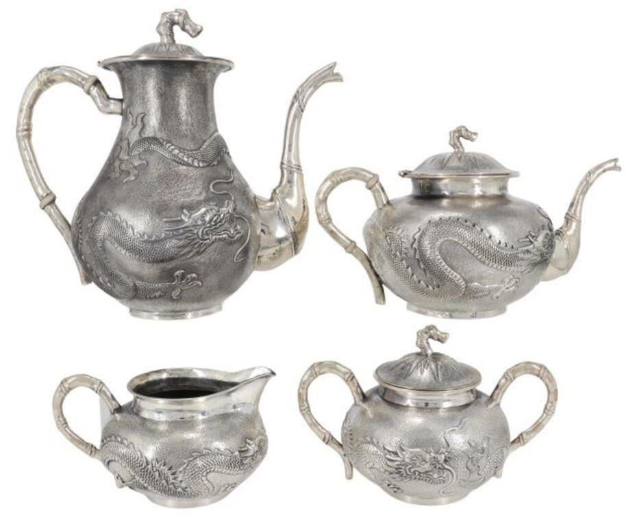 4) LEECHING CHINESE EXPORT SILVER