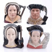 4 LG DOULTON 3 WIVES OF HENRY