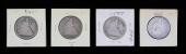 4 LIBERTY SEATED HALF DOLLARS1
