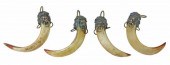 (4) LIKELY TIBETAN BOAR'S TUSK