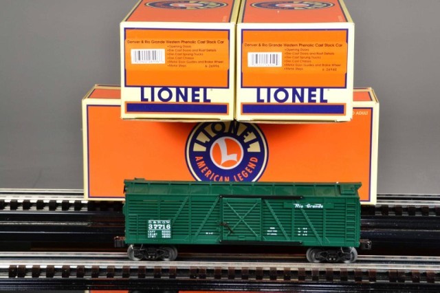 (4) LIONEL BOX CARS - DENVER &