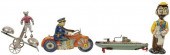 (4) LITHOGRAPHED TIN WINDUP TO