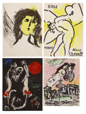 (4) LITHOGRAPHS IN COLORS AFTE