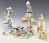 (4) LLADRO PORCELAIN FIGURE GR