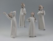4 LLADRO PORCELAIN FIGURINES: