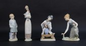 4 LLADRO PORCELAIN FIGURINES4